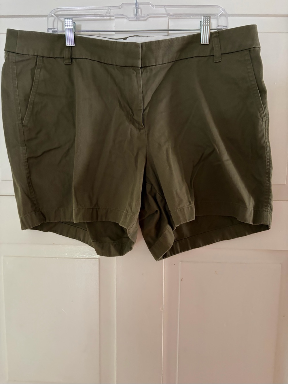 J. Crew Olive Green Chino Shorts